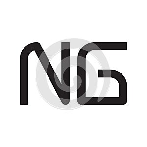 ng initial letter vector logo icon