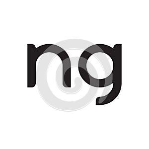 ng initial letter vector logo icon