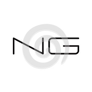 ng initial letter vector logo icon