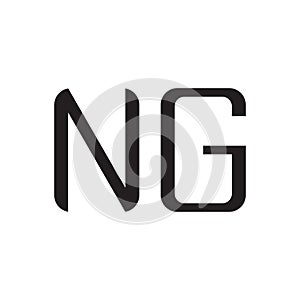 ng initial letter vector logo icon