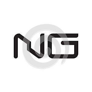 ng initial letter vector logo icon