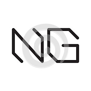 ng initial letter vector logo icon