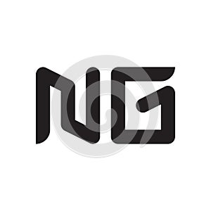 ng initial letter vector logo icon