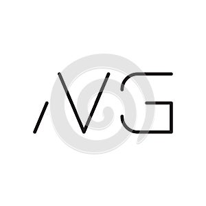 ng initial letter vector logo icon