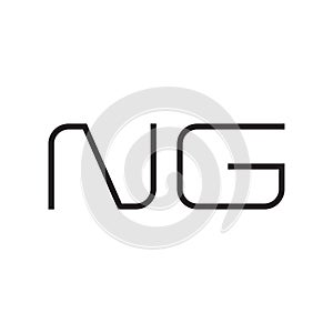 ng initial letter vector logo icon