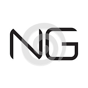 ng initial letter vector logo icon