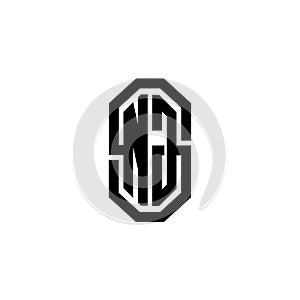 NG Logo Modern Vintage Monogram Style