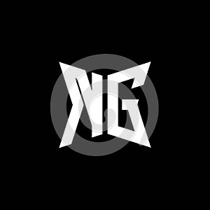 NG Logo Monogram Geometric Shape Style