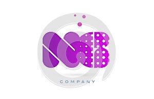 ng n g pink dots letter logo alphabet icon