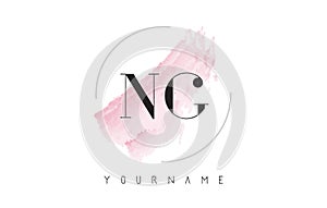 NG N G Watercolor Letter Logo Design with Circular Brush Pattern
