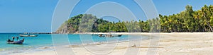 Ngapali Beach panorama in Myanmar