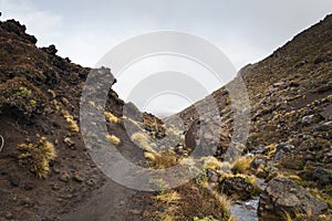 Ngauruhoe volcano 2291mt, Tongariro national park, North islan