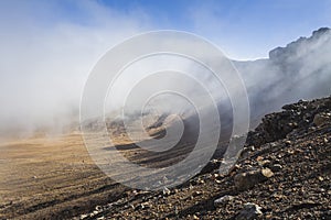 Ngauruhoe volcano 2291mt, Tongariro national park, North islan