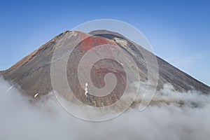Ngauruhoe volcano 2291mt, Tongariro national park, North islan