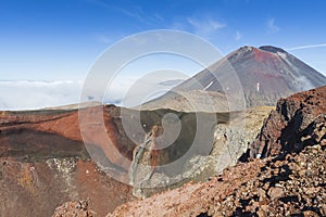 Ngauruhoe volcano 2291mt, Tongariro national park, North islan