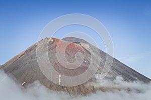 Ngauruhoe volcano 2291mt, Tongariro national park, North islan