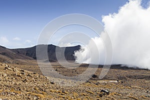 Ngauruhoe volcano 2291mt, Tongariro national park, North islan