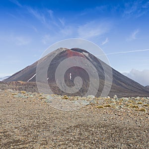 Ngauruhoe volcano 2291mt, Tongariro national park, North islan