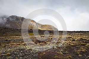 Ngauruhoe volcano 2291mt, Tongariro national park, North islan