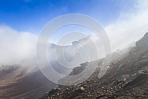 Ngauruhoe volcano 2291mt, Tongariro national park, North islan