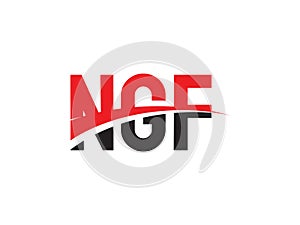 NGf Letter Initial Logo Design Vector Illustration