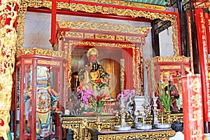 Nghia An Hoi Quan Guandi Statue, Ho Chi Minh, Vietnam photo