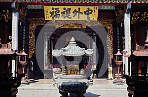 Nghia An Hoi Quan Pagoda in Saigonâ€™s Chinatown district of Cholon