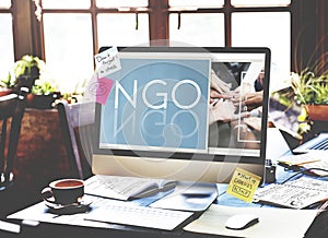 NGO Contribution Corporate Foundation Nonprofit Concept photo