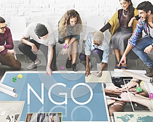 NGO Contribution Corporate Foundation Nonprofit Concept photo