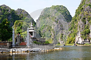 Ngo river. Tam Coc. Ninh Binh province. Vietnam