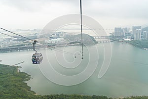 Ngong Ping 360 cable cars, Lantau Island, Hong Kong