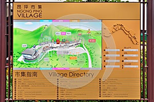 Ngong Ping village map