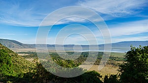 Ngorongoro crater national park viewpoint panorama Africa Tanzania 2022