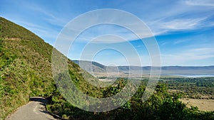 Ngorongoro crater national park viewpoint panorama Africa Tanzania 2022