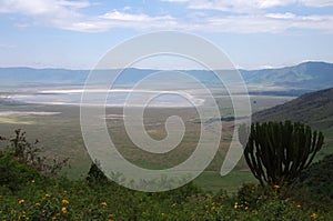 The Ngorongoro crater in Tanzania