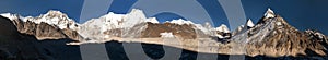 Ngozumba glacier and mount Everest, Nepal