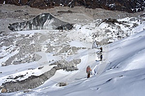 Ngozumba Glacier, Sagarmatha National Park, Nepal,