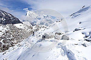 Ngozumba Glacier, Sagarmatha National Park, Nepal photo
