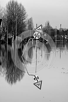Great flood in Modena Italy photo