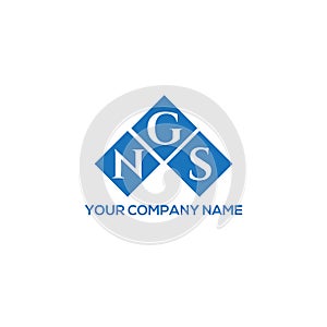 NGS letter logo design on WHITE background. NGS creative initials letter logo concept. NGS letter design.NGS letter logo design on