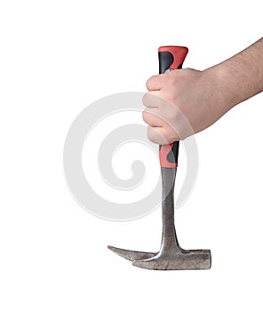 Hammer in a hand