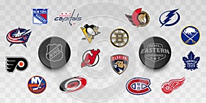 NHL. Carolina Hurricanes, Columbus Blue Jackets, NJ Devils, NY Islanders, NY Rangers, Pittsburgh Penguins, Boston Bruins, Buffalo