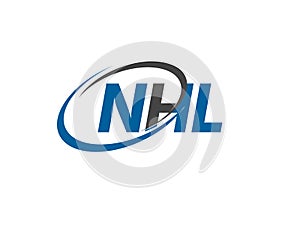 NHL letter creative modern elegant logo design