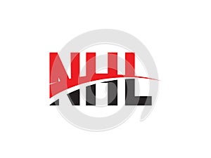 NHL Letter Initial Logo Design Vector Illustration