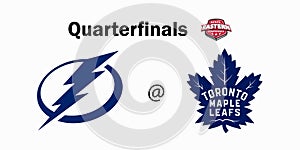 NHL. National hockey league. Stanley Cup playoffs 2022. Eastern conference, quarterfinals. Tampa bay lightning, Toronto maple