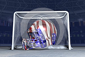 NHL text with helmet