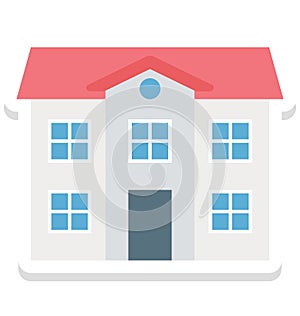 House Isolated Vector Icon for Construction photo