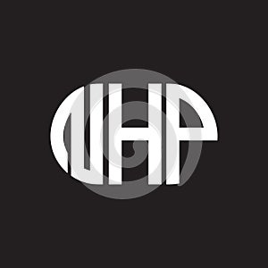 NHP letter logo design on black background. NHP creative initials letter logo concept. NHP letter design