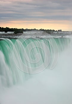 Niagara fall at sunset