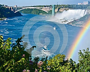 American Niagara Falls and Maid of the Mist